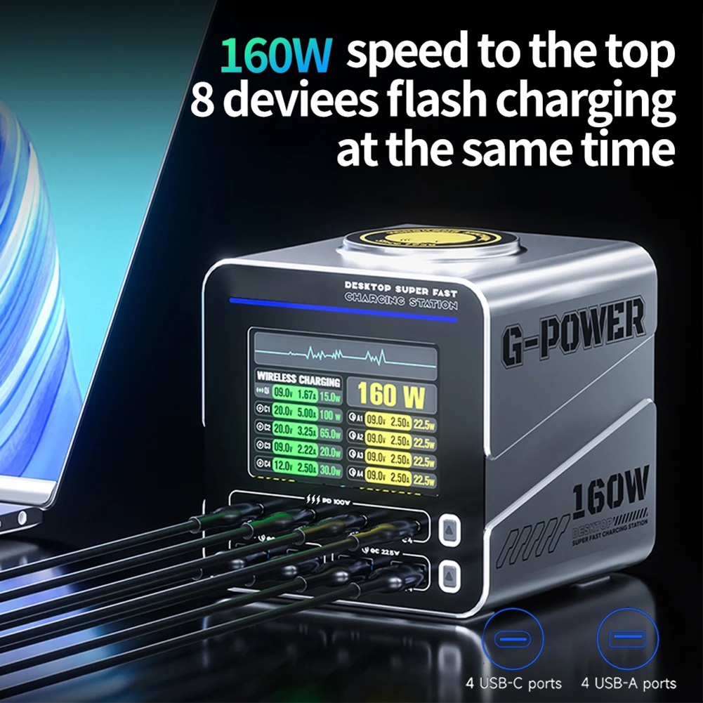 newA10R 160W 8-Port GaN Hızlı  - Tools Qc incelemesi ve fiyatı