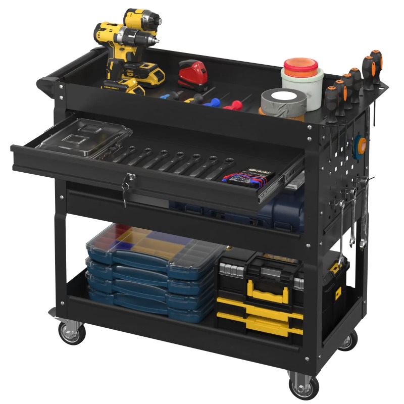 3 Katlı Tekerlekli Alet Arabas - Workshop Garage Tools Manufacturer incelemesi ve fiyatı
